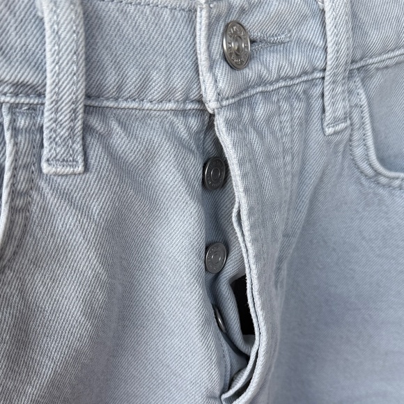 7 for all Mankind Light Blue Denim Women Shorts - Picture 5 of 11